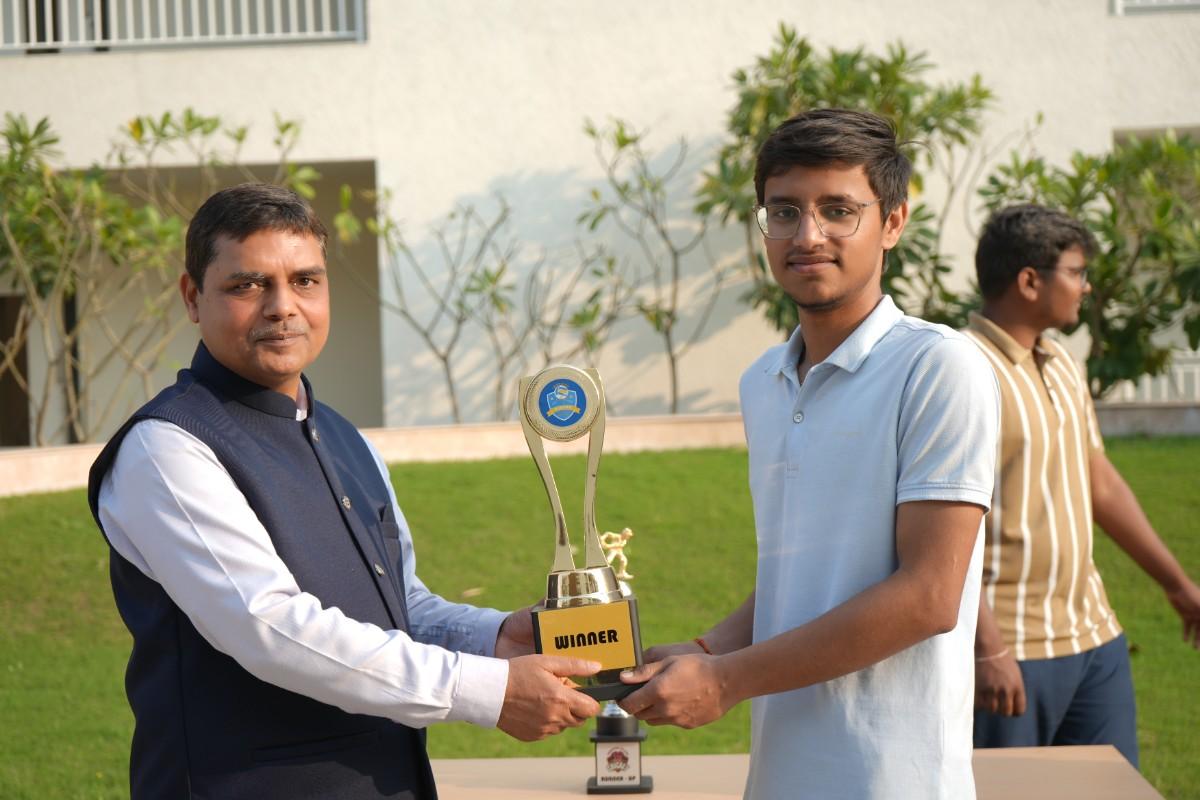 Winner trophy presentation