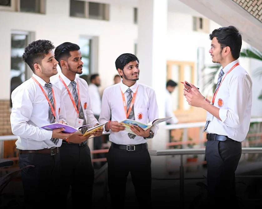Students on the DBUU campus
